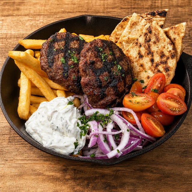 Feta Stuffed Greek Meatballs.