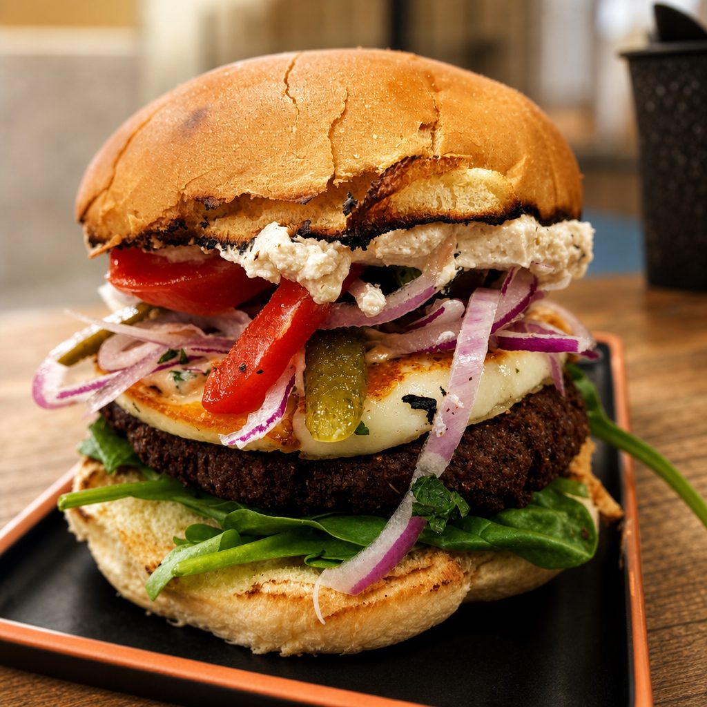 The Grand Falafel Burger.