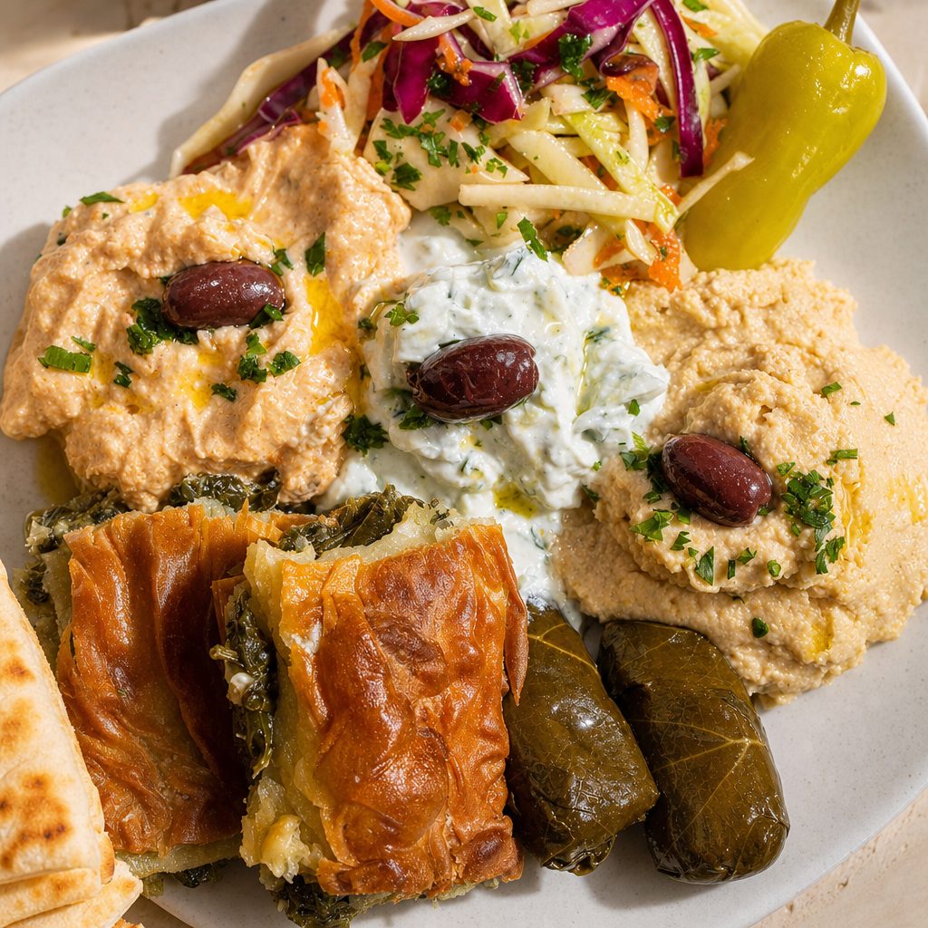 The Big Greek Mezze Platter.